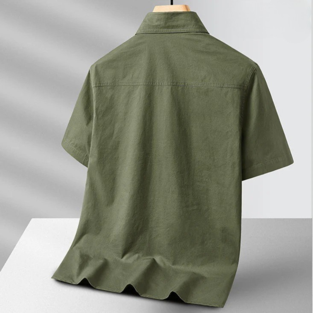 Callum Cotton Shirt – Textured Button-Up for Layered Looks and Warm Days