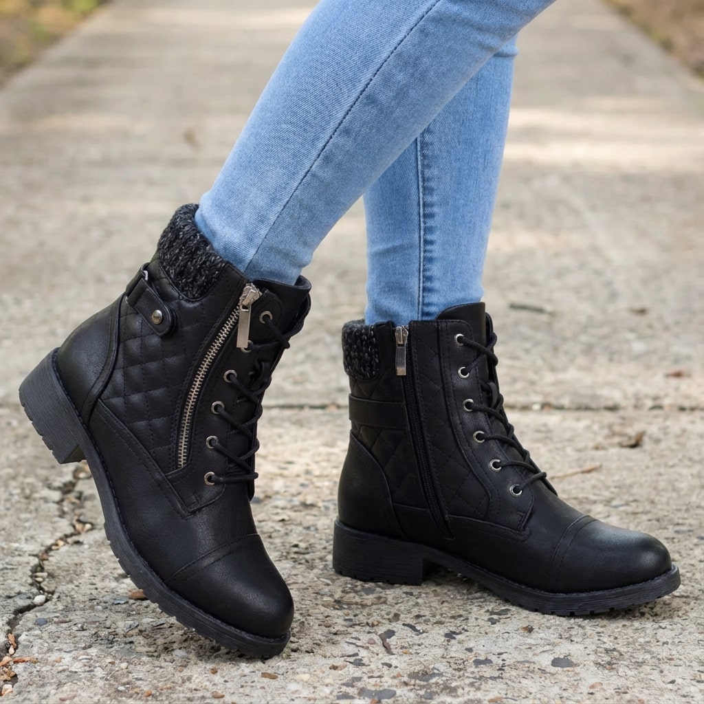 Selina Women’s Leather Zipped Ankle Boots