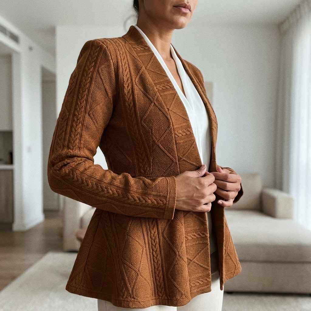 Ananya Women’s Jacket – Sculpted Peplum Fit