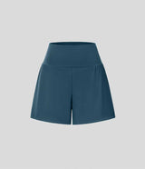 Sienna Performance Pocket Shorts – High-Waist Yoga Shorts with Coverage & Storage