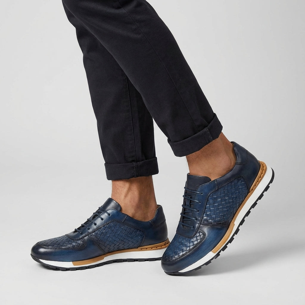 Cesare Firenze Leather Trainers
