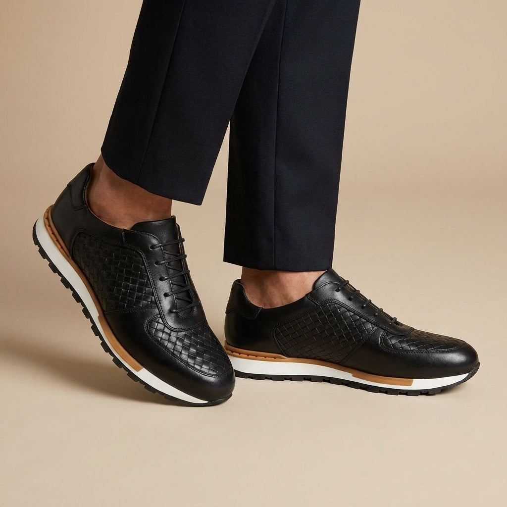 Cesare Firenze Leather Trainers
