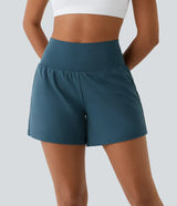 Sienna Performance Pocket Shorts – High-Waist Yoga Shorts with Coverage & Storage