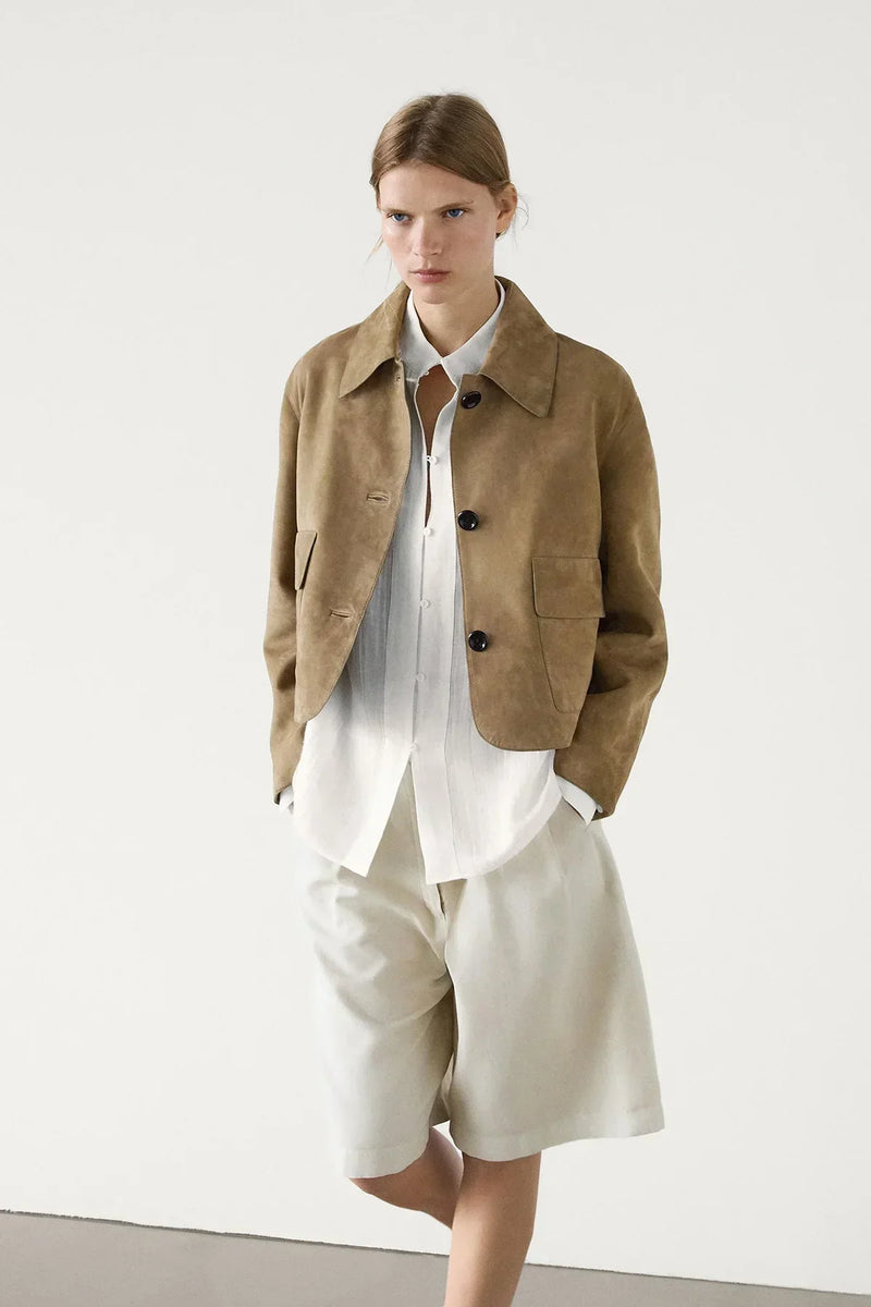 Luca Soft Suede Leather Jacket