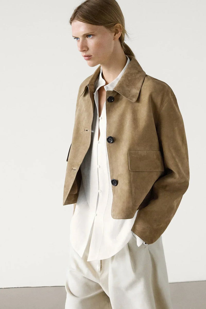 Luca Soft Suede Leather Jacket