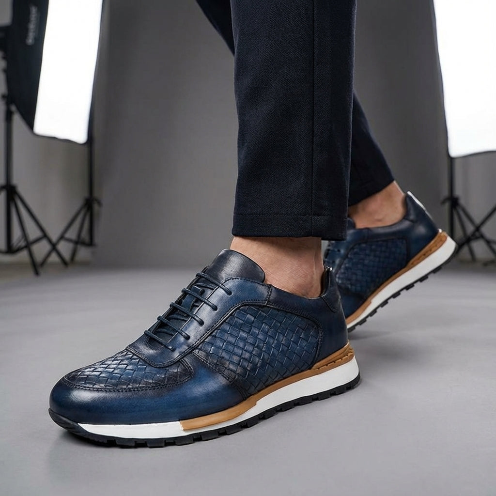 Cesare Firenze Leather Trainers
