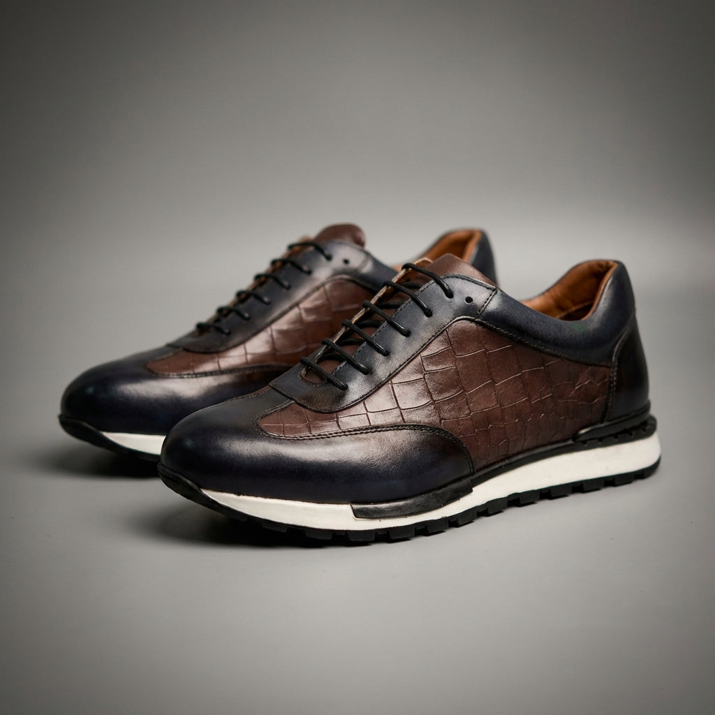 Marcello Genuine Leather Sneakers – Premium Casual Dress Footwear