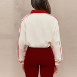 Nico Contrast-Collar Nylon Windbreaker Set