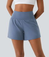 Sienna Performance Pocket Shorts – High-Waist Yoga Shorts with Coverage & Storage
