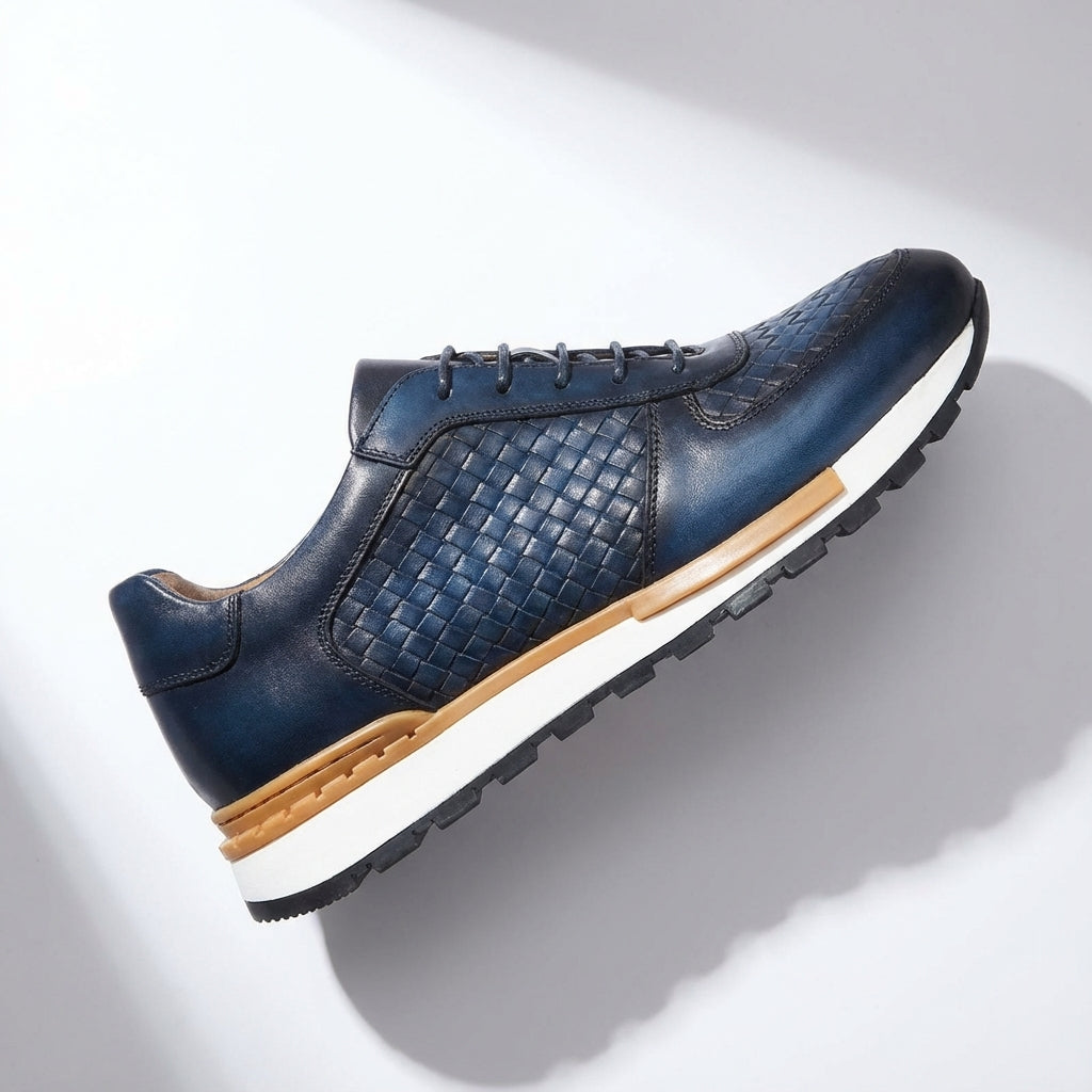Cesare Firenze Leather Trainers
