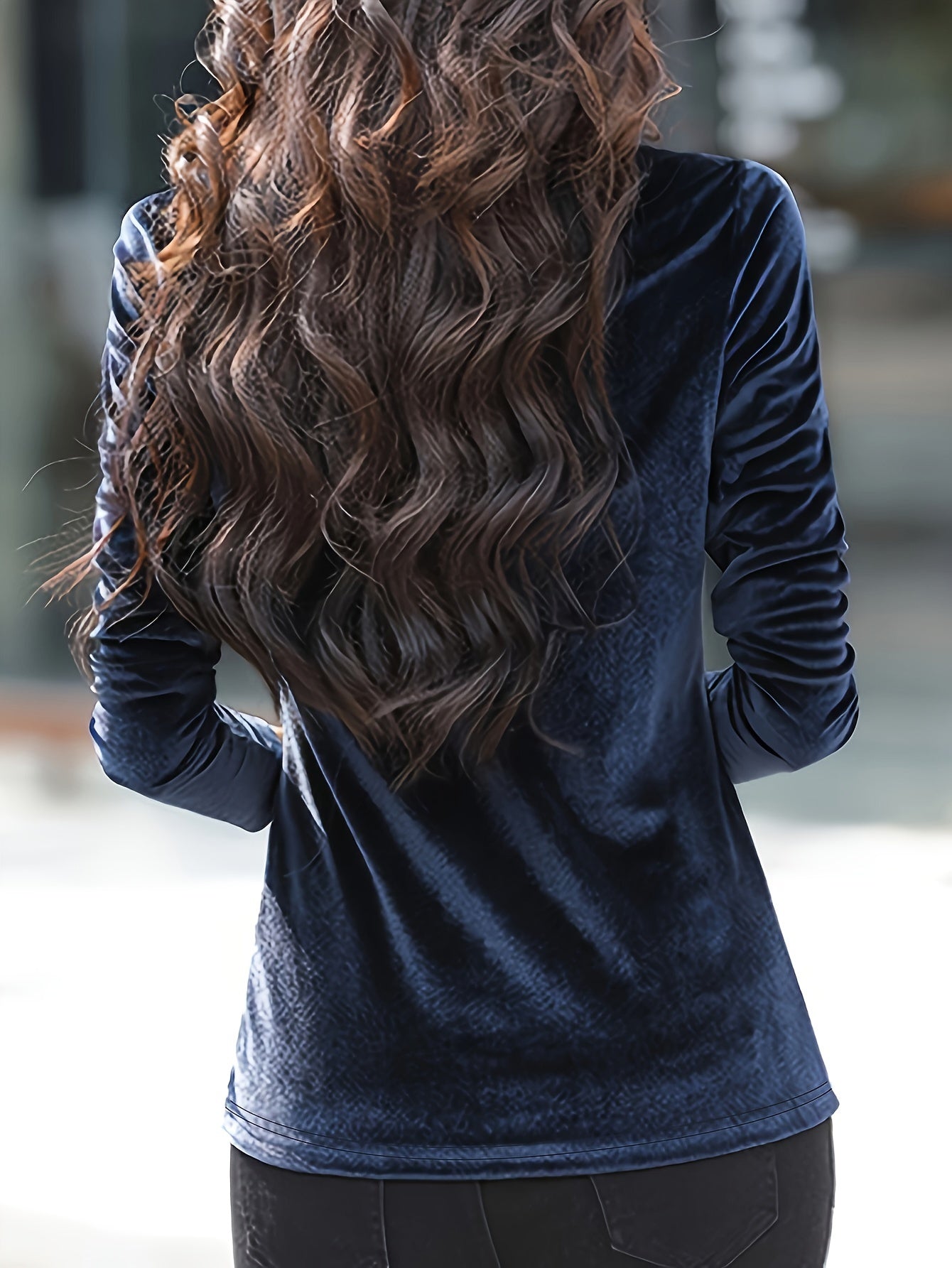 Clara Women’s Turtleneck Long Sleeve Shirt – Soft Stretch Cotton Top