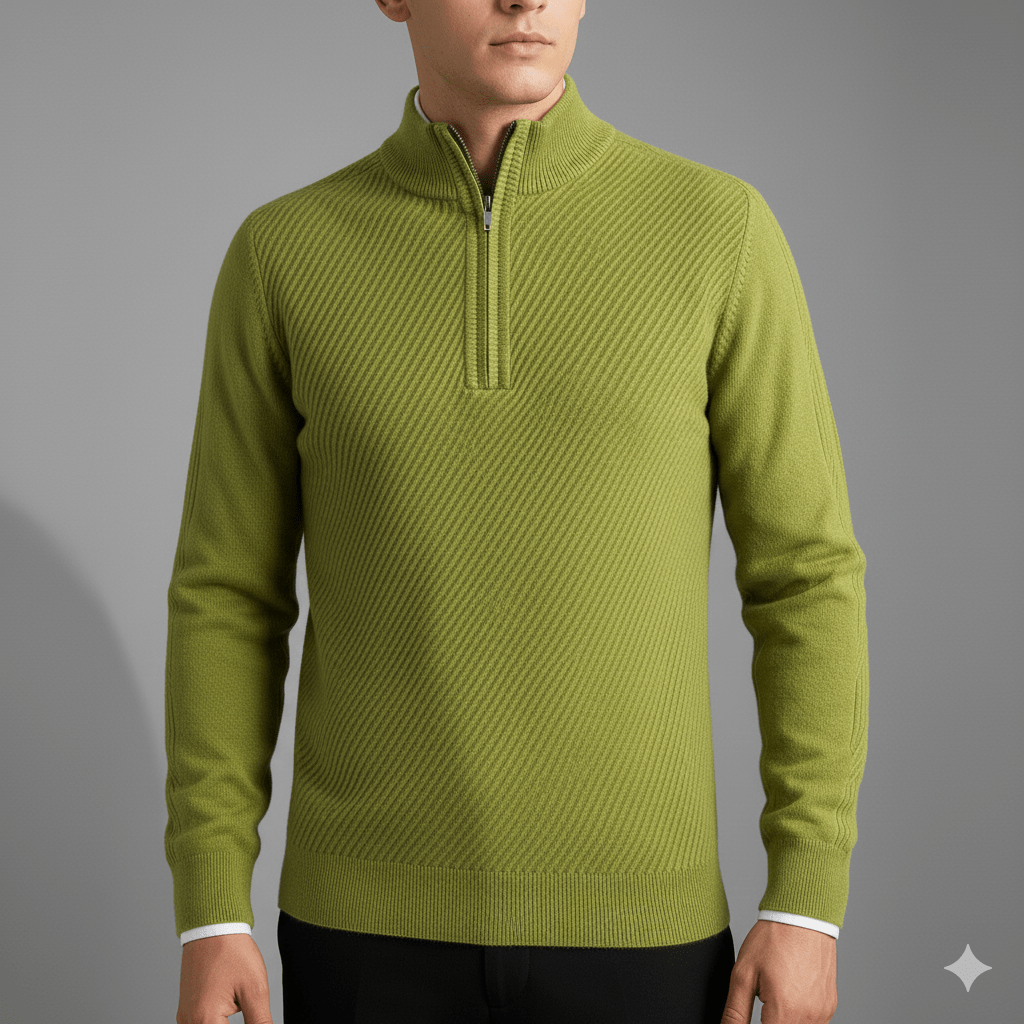 Sven Men’s Quarter-Zip Sweater – Lightweight Soft Knit Pullover