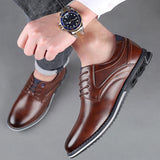Noah Classic Leather Lace-Ups – Timeless Leather Sneakers for Everyday Wear