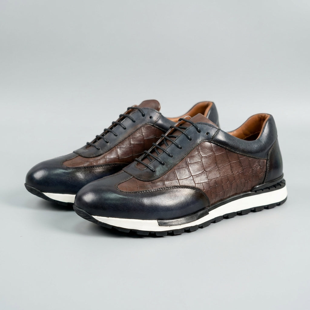 Marcello Genuine Leather Sneakers – Premium Casual Dress Footwear