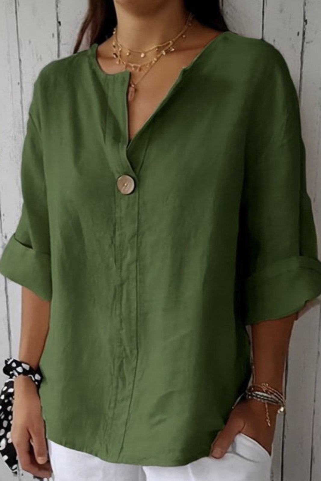 Rowena Linen Tops – Relaxed Fit Ladies Linen Shirt for Effortless Summer Style