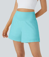 Sienna Performance Pocket Shorts – High-Waist Yoga Shorts with Coverage & Storage