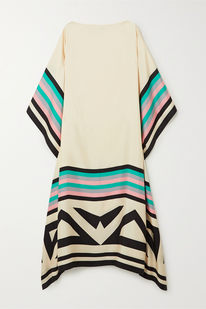 Aria Geometric Caftan – Light & Airy Statement Piece for Summer Escapes