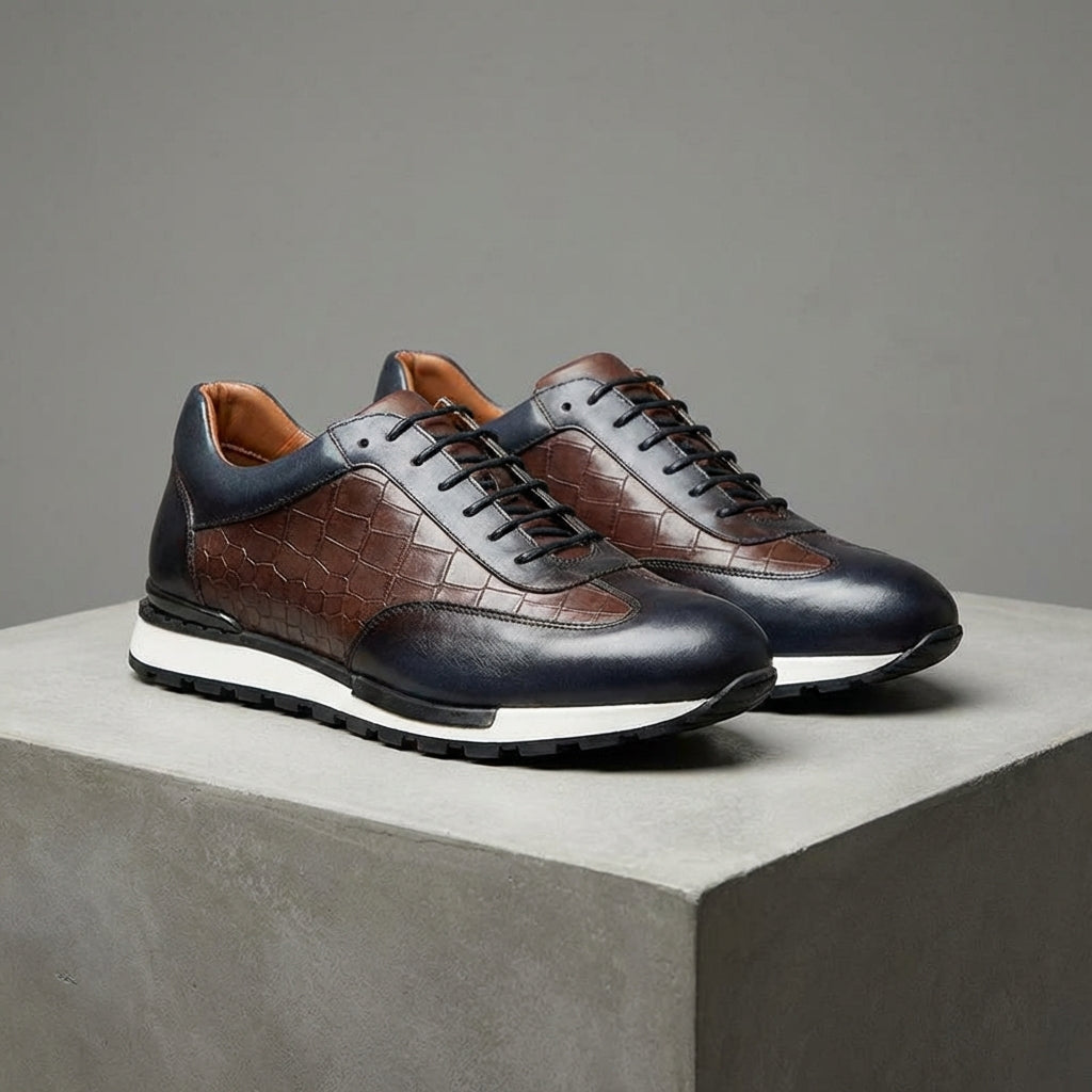 Marcello Genuine Leather Sneakers – Premium Casual Dress Footwear
