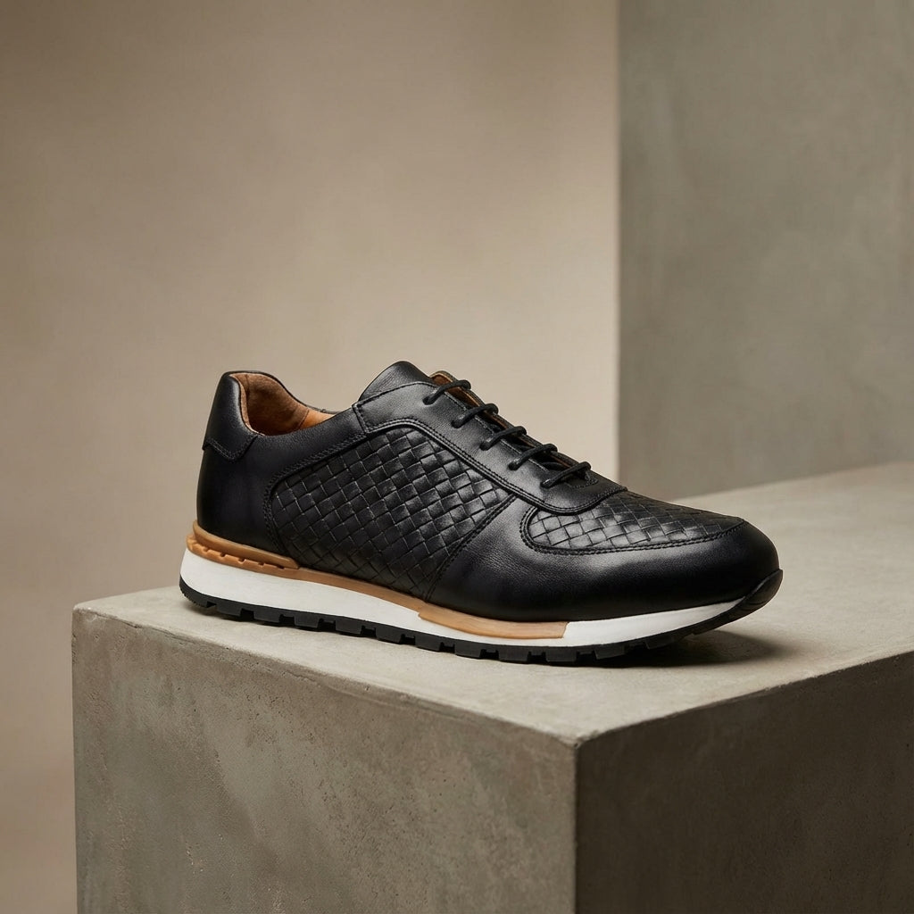 Cesare Firenze Leather Trainers