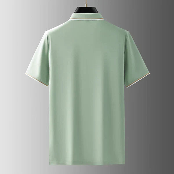 Edward Cotton Tailored Polo Shirt – Sleek Short Sleeve Top
