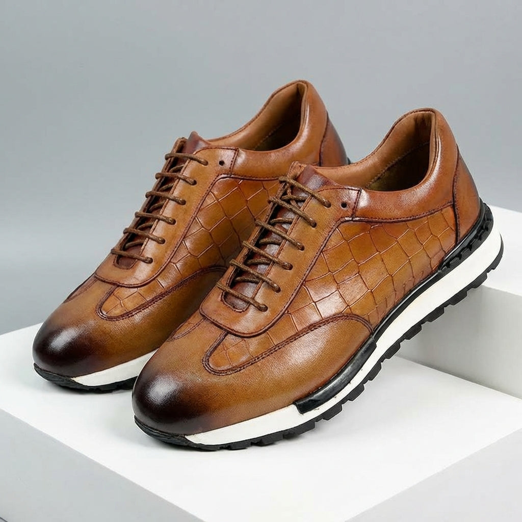 Marcello Genuine Leather Sneakers – Premium Casual Dress Footwear