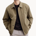 Rafael Men’s Canvas Jacket – Zippered Casual Business Jacket