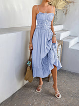 Elias Casual Bowtie Suspender Dress