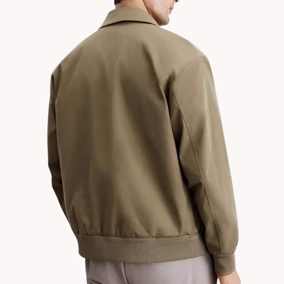 Rafael Men’s Canvas Jacket – Zippered Casual Business Jacket