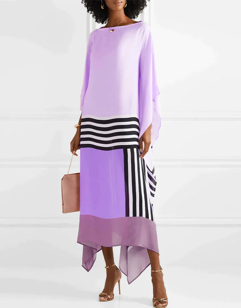 Aria Geometric Caftan – Light & Airy Statement Piece for Summer Escapes
