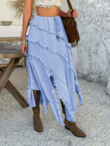 Beckett Boho Layered Irregular Skirt