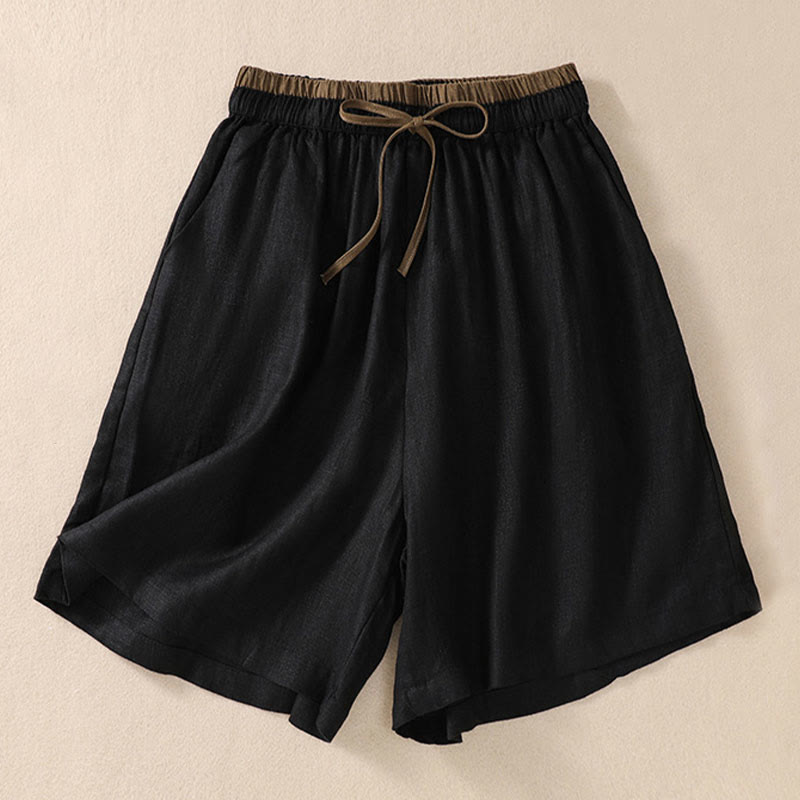 Jasmin Linen Drawstring Shorts – Lightweight Casual Summer Shorts