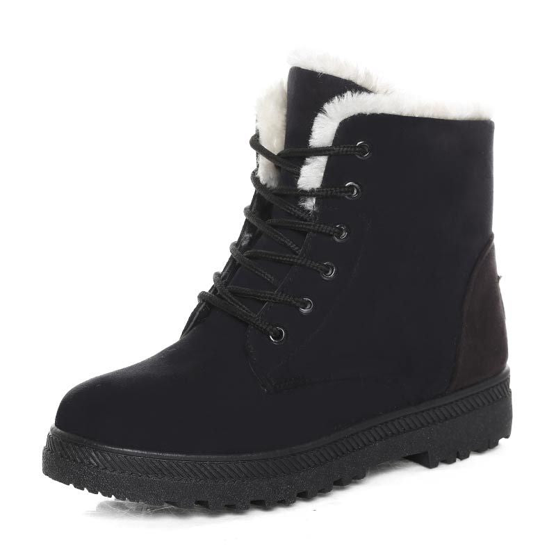 Icelandic Women’s Winter Boots – Plush Fur-Lined Suede Boots