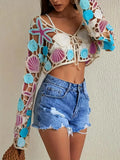 Marina Crochet Beach Cover-Up – Open-Knit Layering Piece for Effortless Resort Style