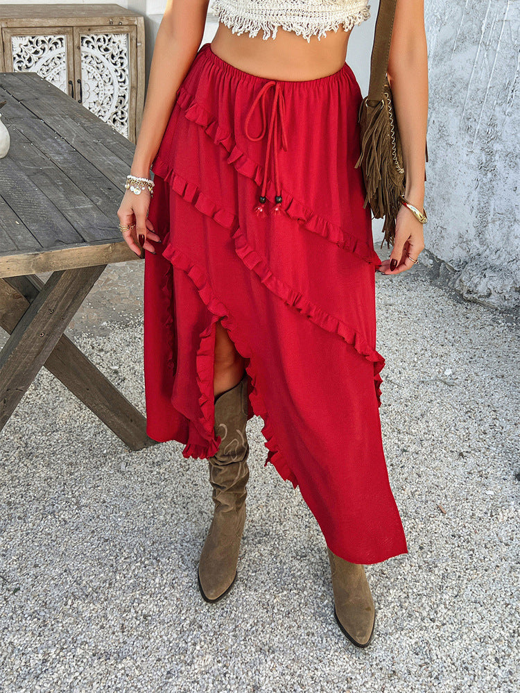 Beckett Boho Layered Irregular Skirt