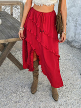 Beckett Boho Layered Irregular Skirt