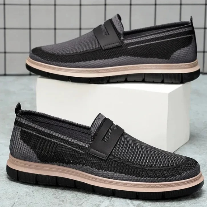 Florence Men’s Loafers – Suede Slip-On Shoes with Premium Rubber Sole