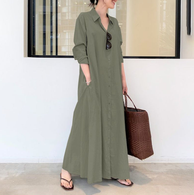 Finn Casual Cotton Blend Dress