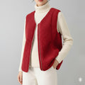 Herlene Women’s Fleece Vest – Lightweight Plush Shearling Vest