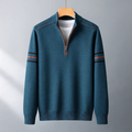 Luke Men’s Quarter Zip Sweater – Merino Wool Lightweight Knit Jumper