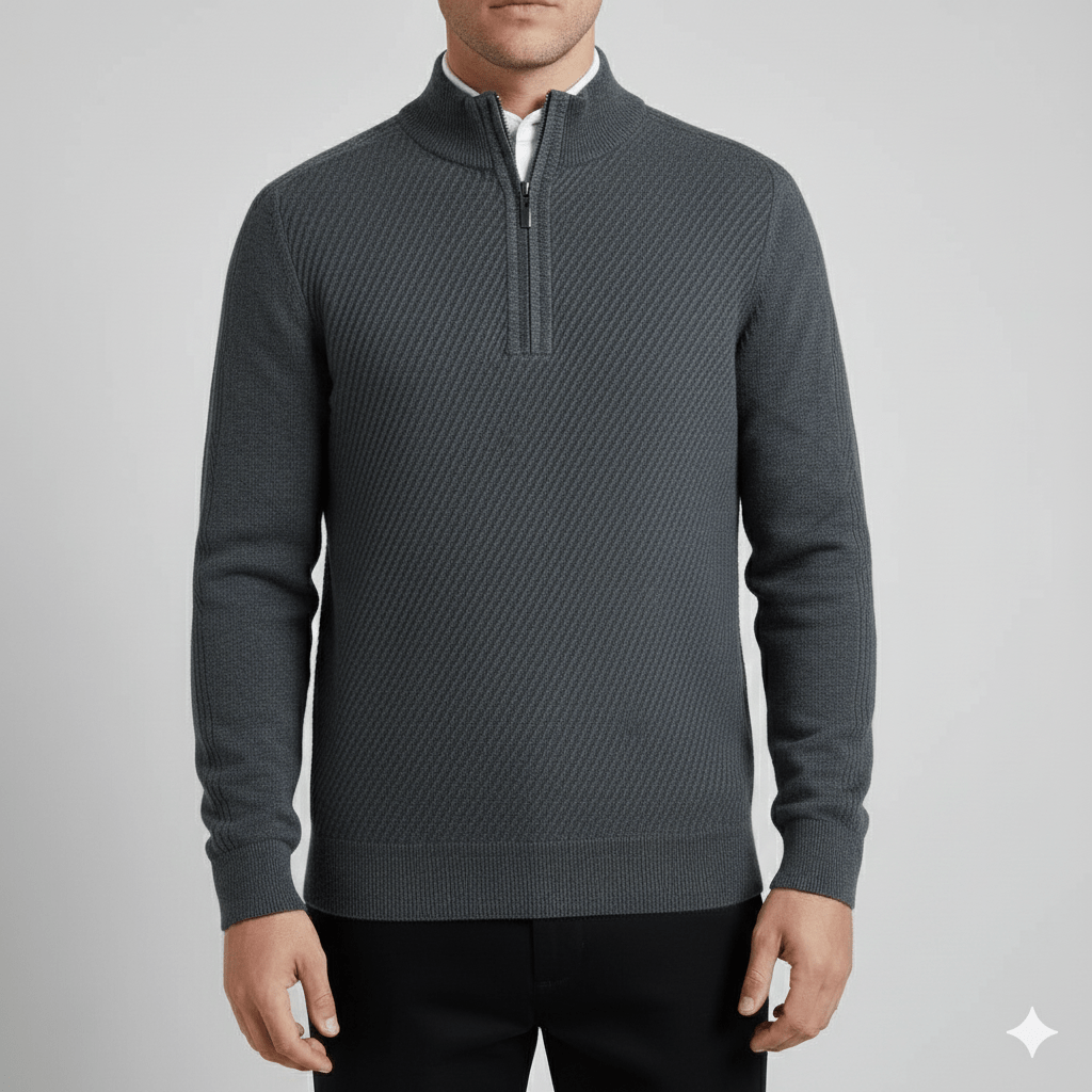 Sven Men’s Quarter-Zip Sweater – Lightweight Soft Knit Pullover