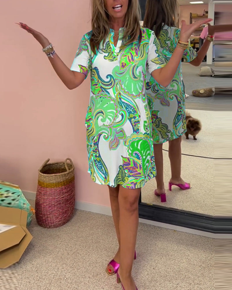 Finn Vibrant Patterned Dress