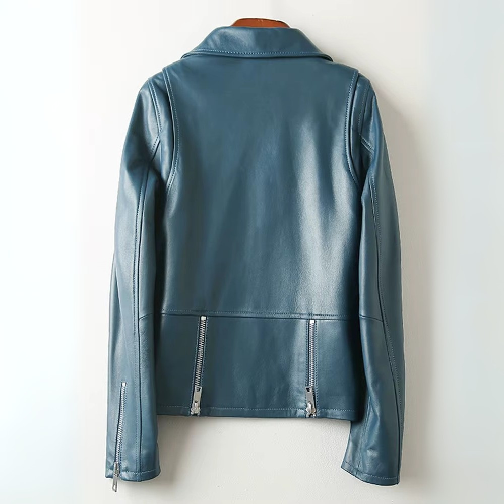 Almona Women’s Leather Jacket – Smooth Leather with Tailored Structured Fit