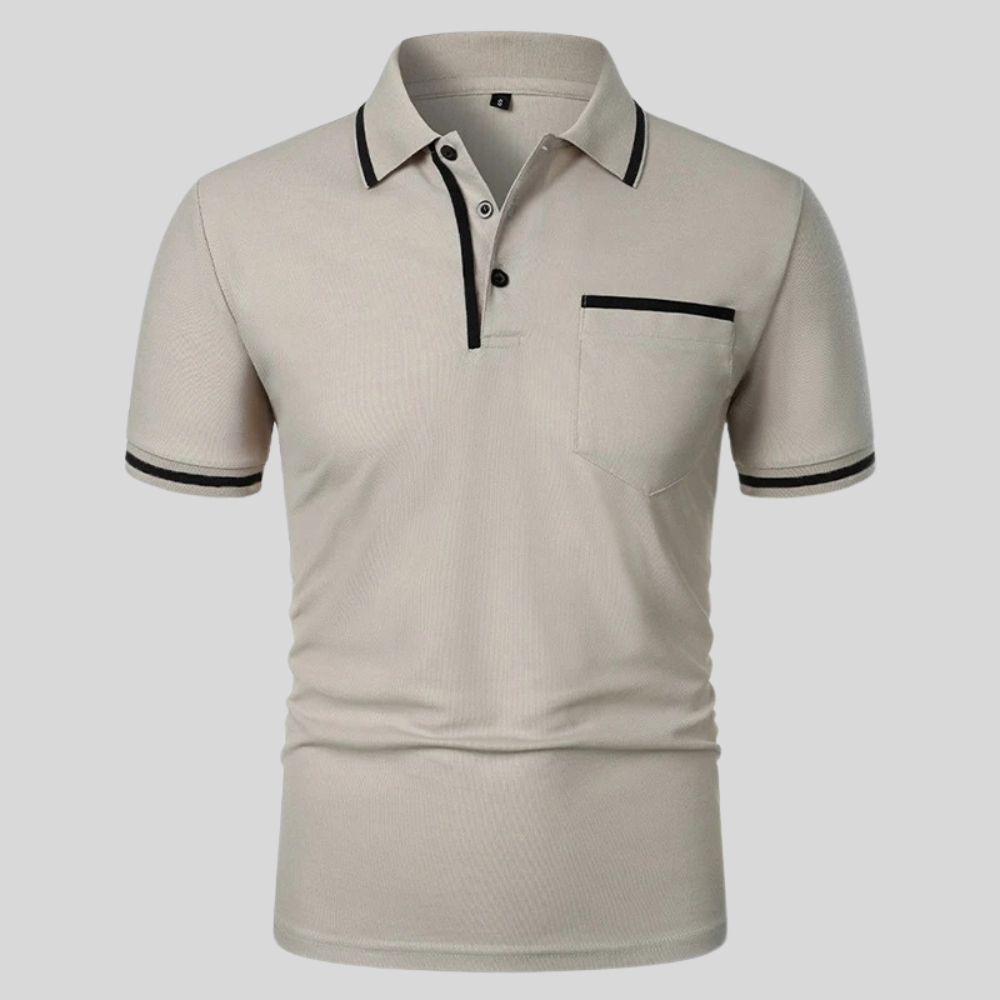 Dexter Polo - Tailored Short-Sleeve Cotton Blend Shirt