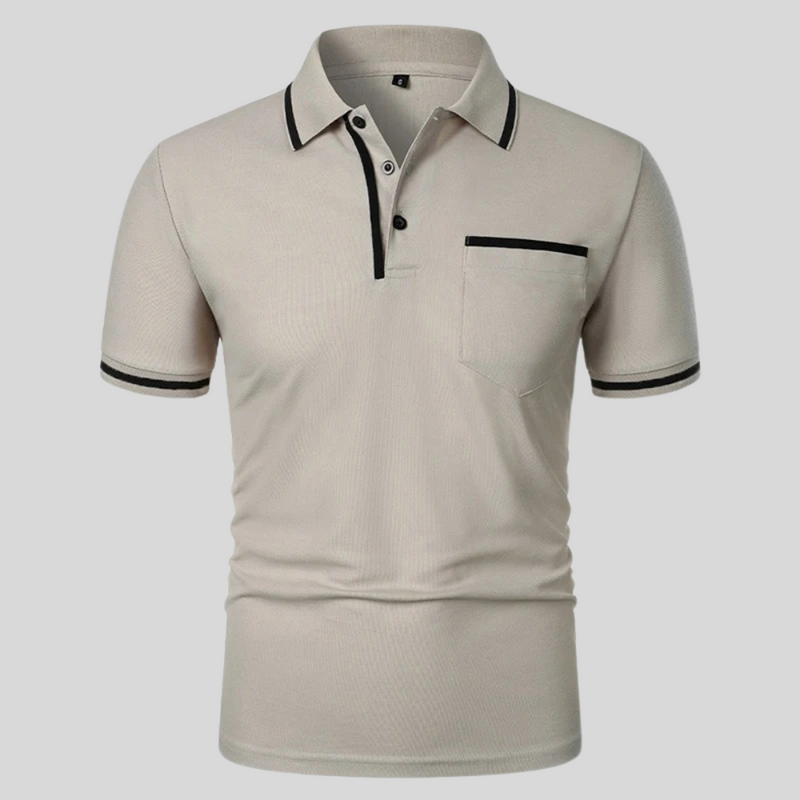 Dexter Polo - Tailored Short-Sleeve Cotton Blend Shirt