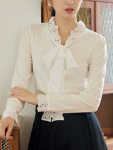 Lennon Women's Lace-Up Cotton Top