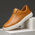 Miro Men’s Casual Shoes – Leather Slip-On Sneakers
