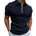 Dario Mid-Zip Polo - Slim-Fit Knit Polo with Modern Half-Zip Styling