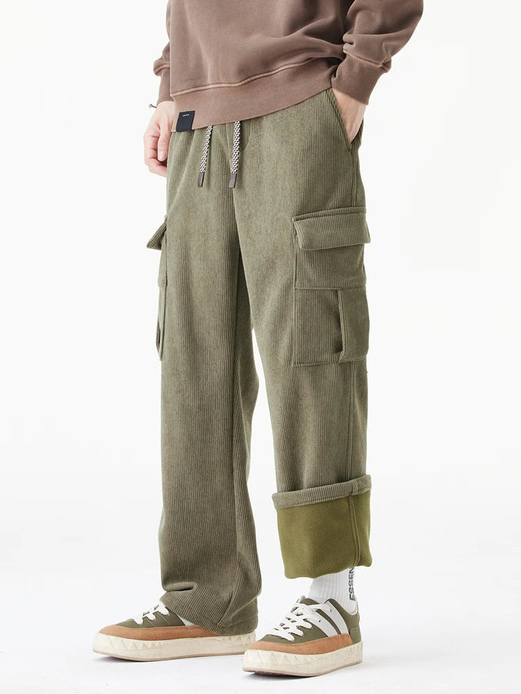 Hayes Corduroy Cargo Pants – Soft Stretch Fabric with Tapered Fit for Everyday Wear