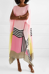 Aria Geometric Caftan – Light & Airy Statement Piece for Summer Escapes