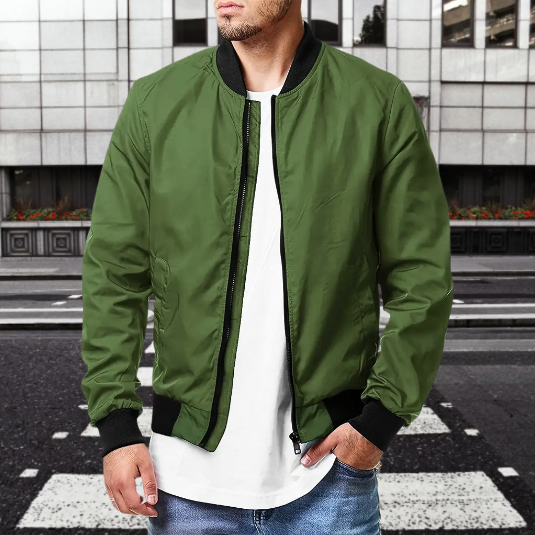 Felix Casual Bomber Jacket – Lightweight Bomber with Zip Pockets & Breathable Finish